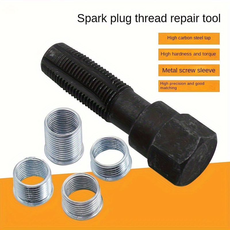 15pcs Professional Thread Repair Kit M10 X 1.5mm High Speed Steel Helicoil  Thread Repair Kit Portable Drill Thread Restorer For Metal Composites