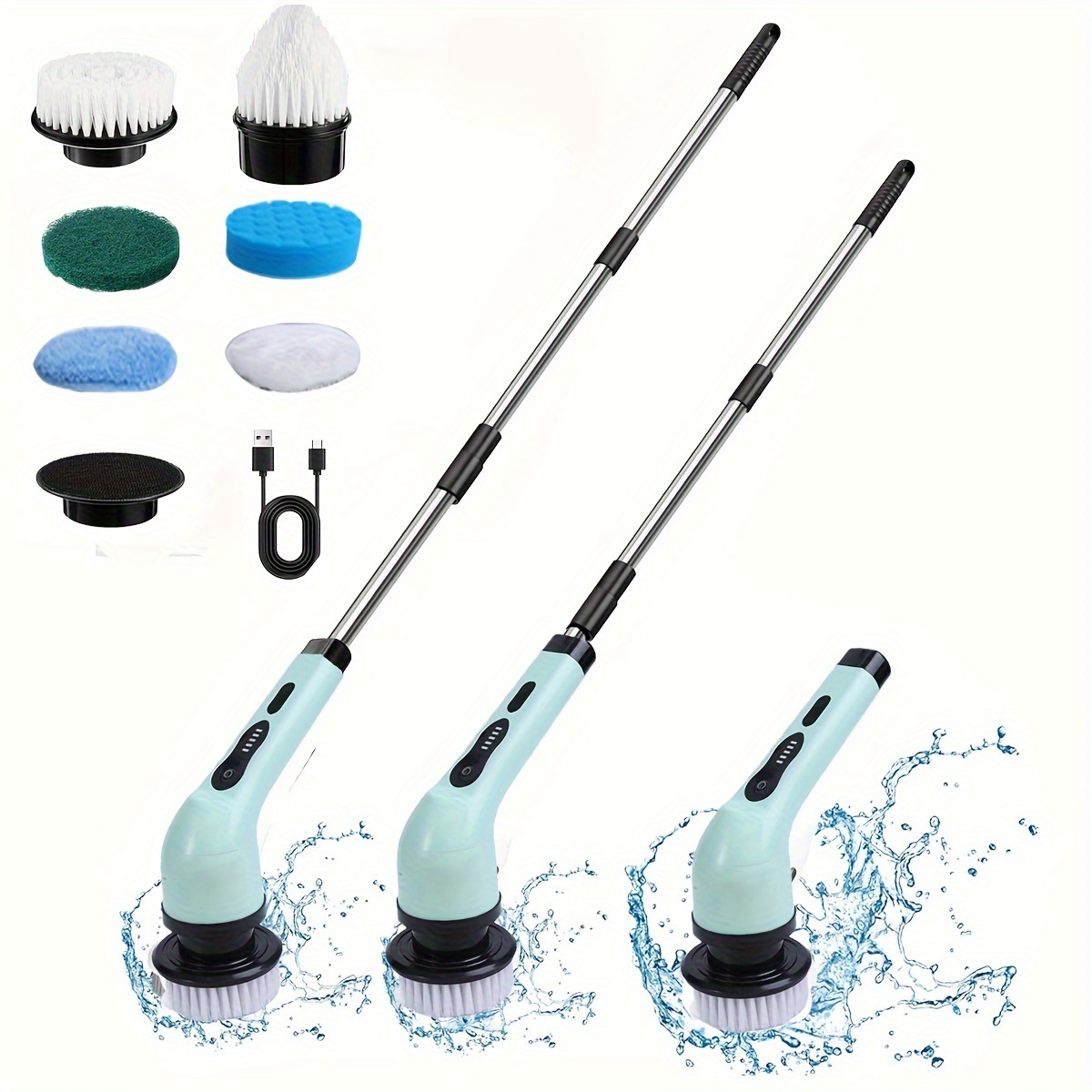 Electric Cleaning Brush Set - Temu