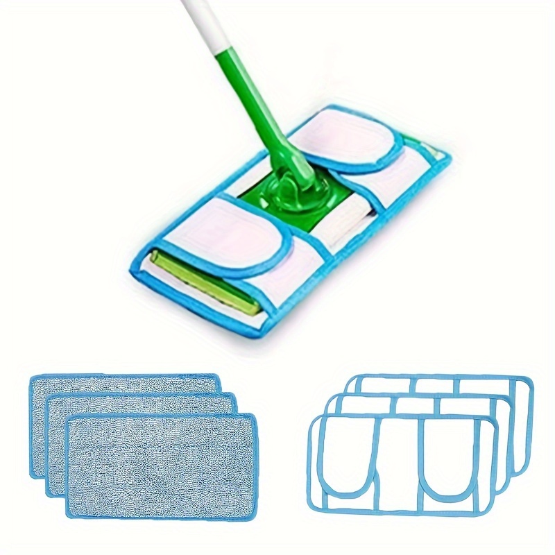 Tissu de remplacement de vadrouille plate Réutilisable Mop Pad Mop Head  Accessoire pour Swiffer Wetjet