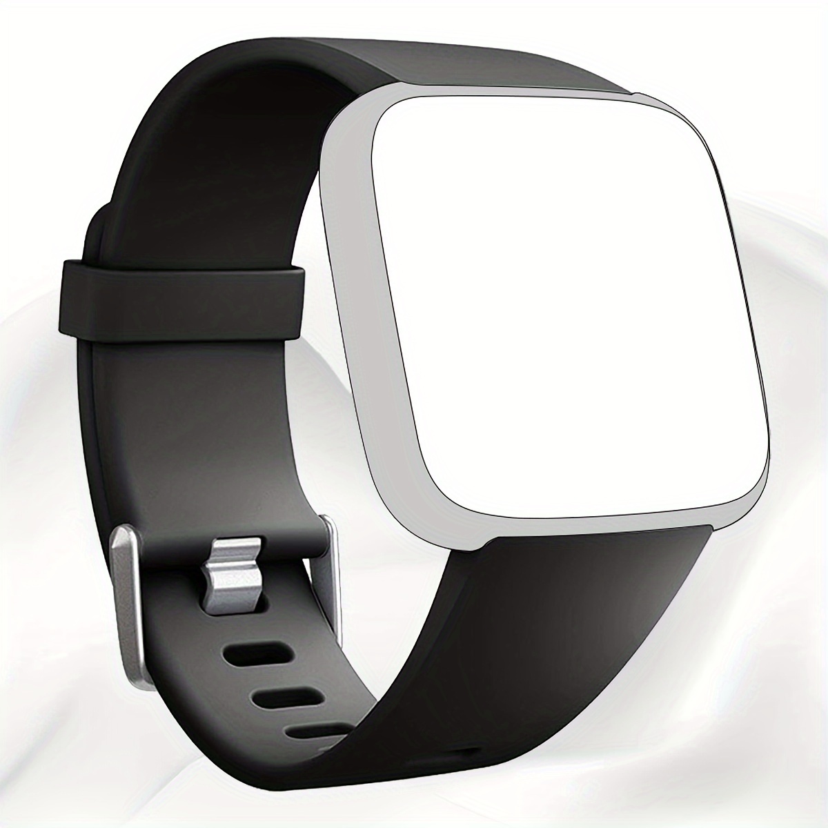  Correa de reloj elástica ajustable compatible con Fitbit Versa/Versa  2/Versa Lite Edición especial para mujeres y hombres, correa elástica de  nailon para reloj inteligente Fitbit Versa (negro) : Celulares y Accesorios
