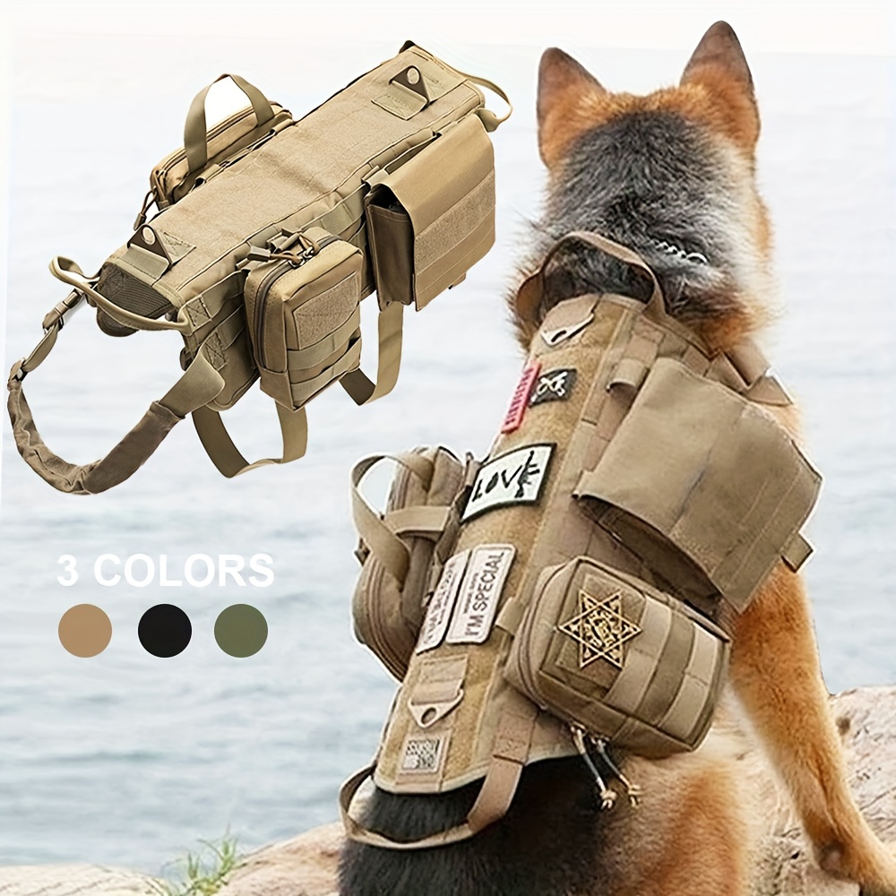 Bolso para perros en color caqui - verde militar