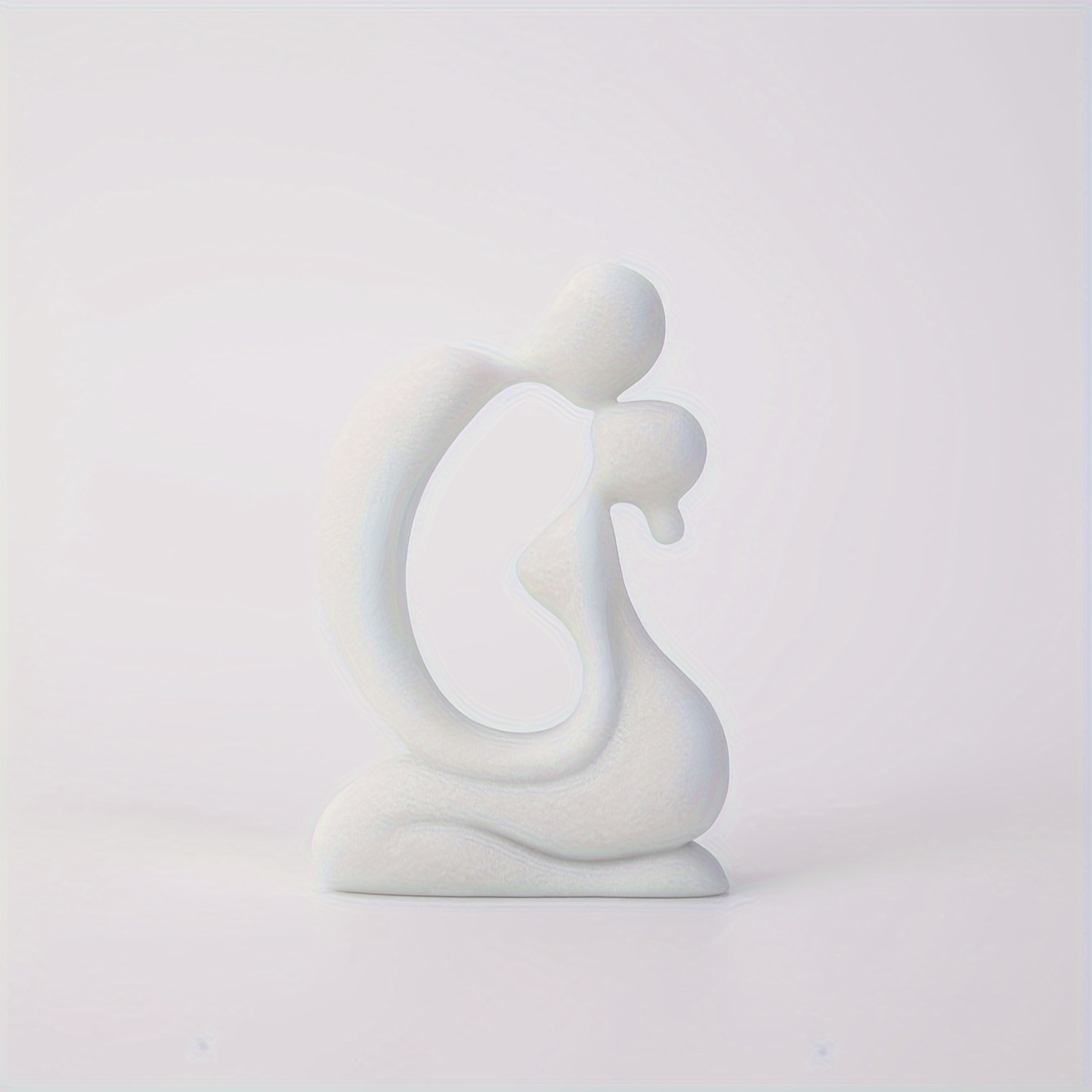 Escultura moderna abstracta de resina blanca adorno de persona para el  hogar, figura decorativa
