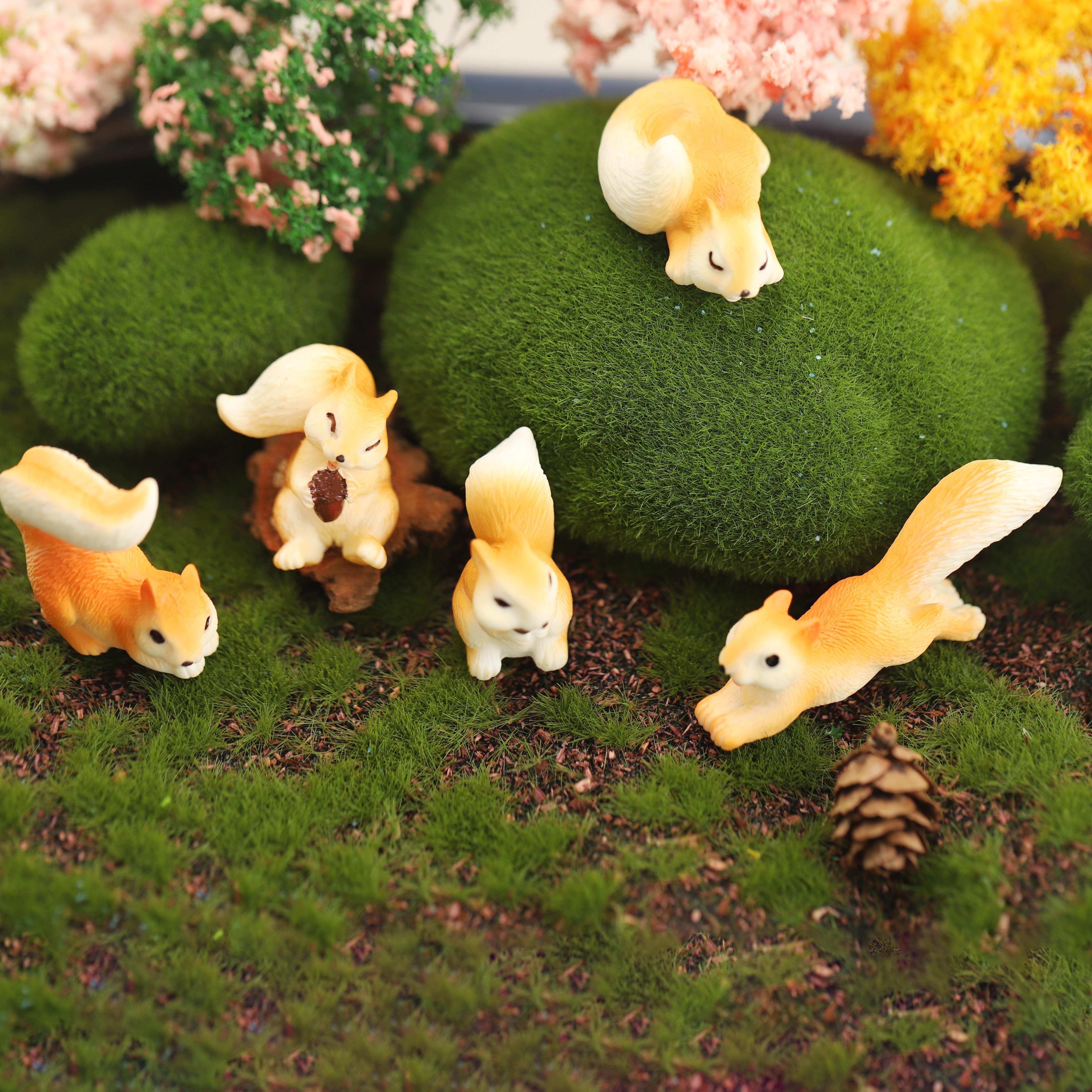 Squirrel, Micro Landscape Resin Crafts, Brazilian Wood Cross-border Potted  Decoration Ornaments, Small Animals, Micro Diy Landscaping - Temu