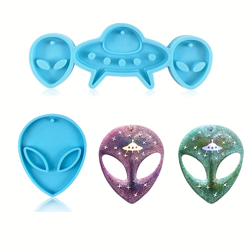 UFO Earrings Silicone Mold, Epoxy Resin Molds, Resin Jewelry Molds, Alien  Resin Molds, Space Resin Molds, Resin Earring Molds, Cute Molds 