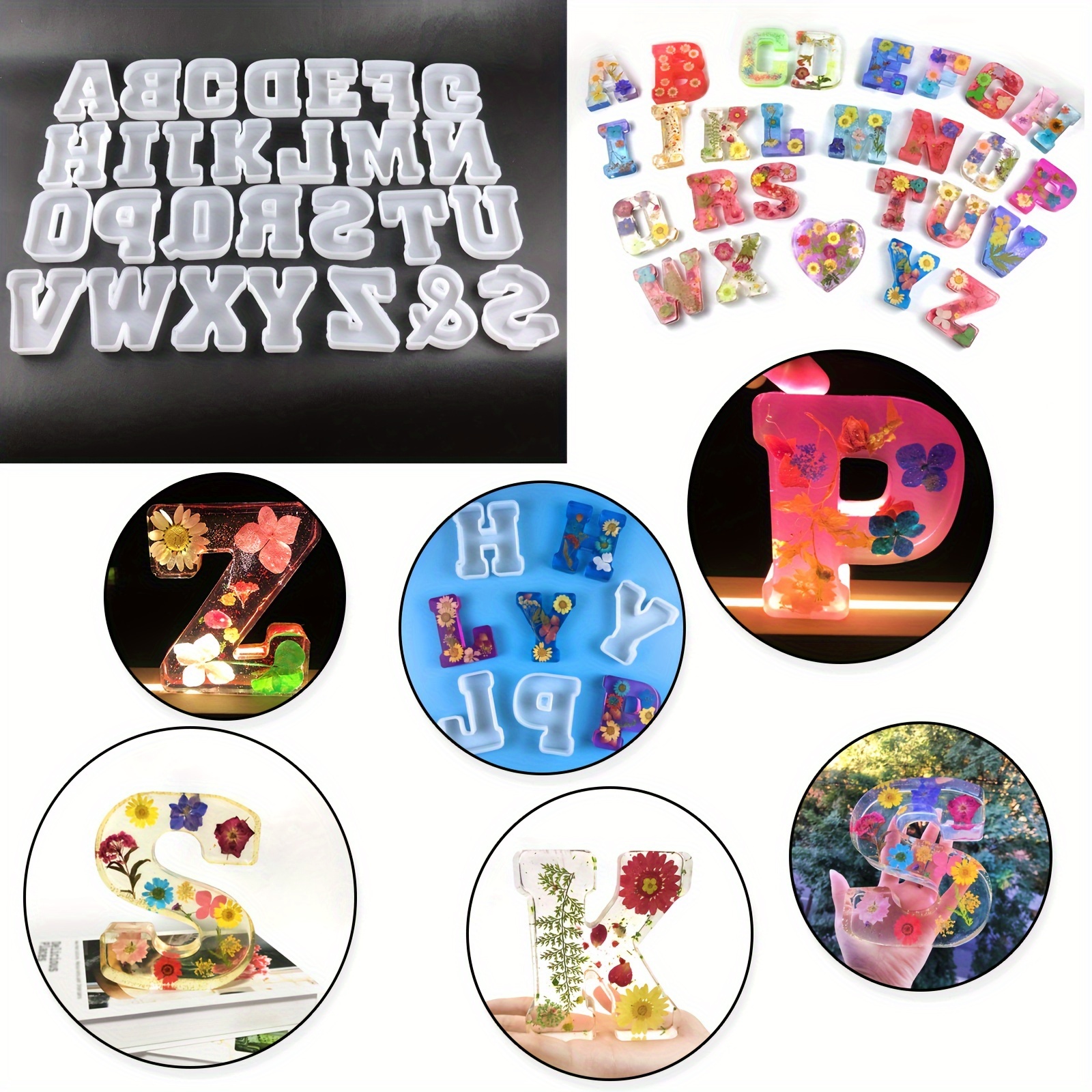 136 PCS Rhinestone Letters Stickers Large Self Adhesive Gitter Alphabet  Gemstone Border Sticker for Kids DIY Craft Card Decorations