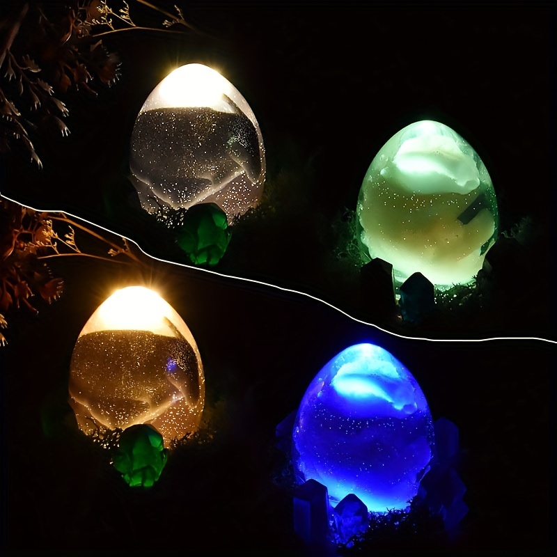 Dinosaur Egg with Lights 3D Silicone Baby Dinosaur Molds Epoxy