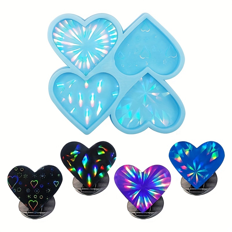 Heart Sign Resin Molds Silicone Molds Resin Heart Memorial - Temu