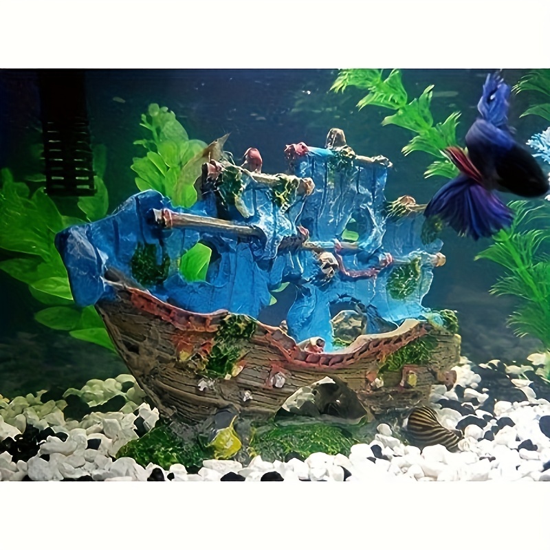 Aquarium Decoration, Set of 3 Aqua Ornaments, Aquarium Resin Ornaments,  Non-Toxic Pineapple Ornament Fish Tank Accessories