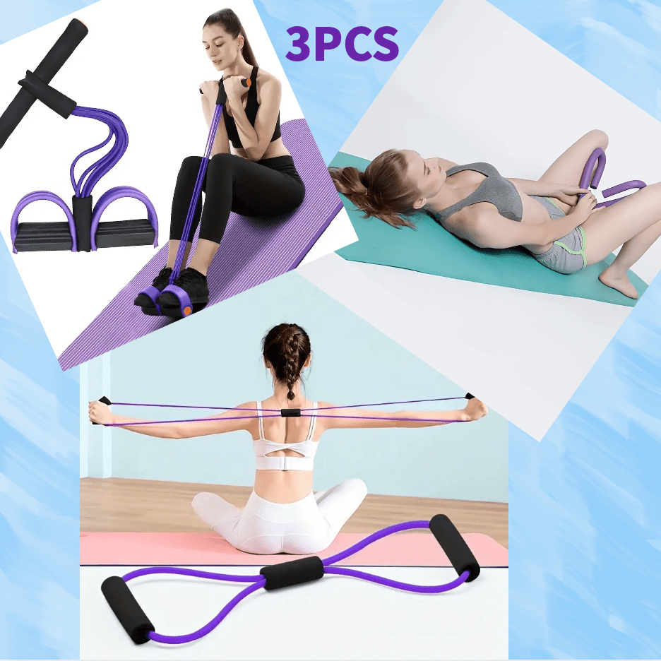 Slim Tone Entire Body Pedal Resistance Bands Yoga Equipment - Temu