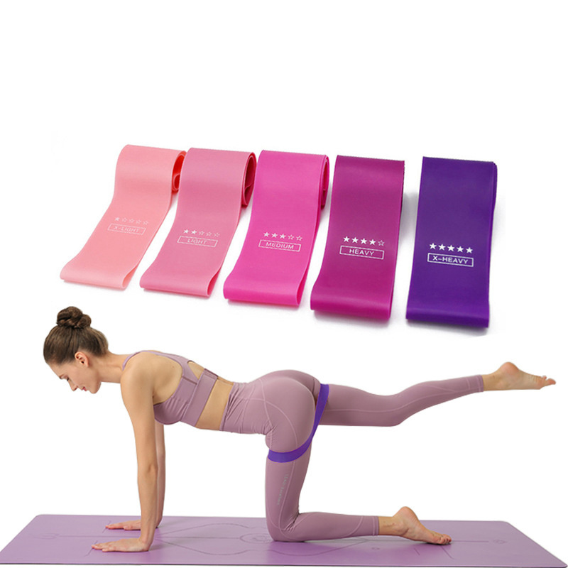 Fitness Yoga 2pcs/Set Pilates Stick (Pink) & Yoga Resistance Band (Pink) Workout  Equipment Suitable For Men & Women To Tone Legs And Buttocks