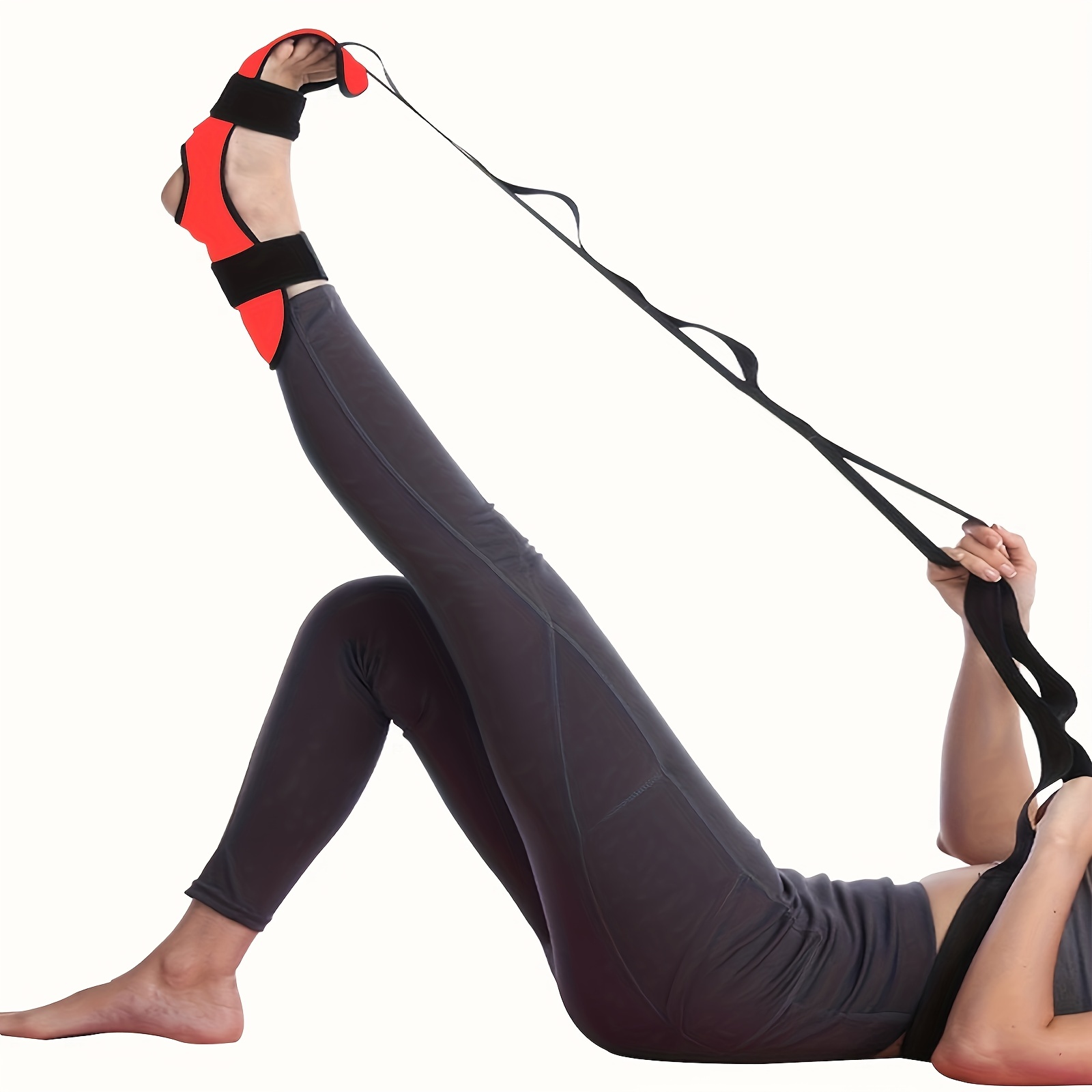  Banda elástica de resistencia para ejercicio con anclaje de  puerta, mejora la fuerza de las piernas, brazos, glúteos, correa de  estiramiento, cinturones de asistencia de puerta de terapia física, para 