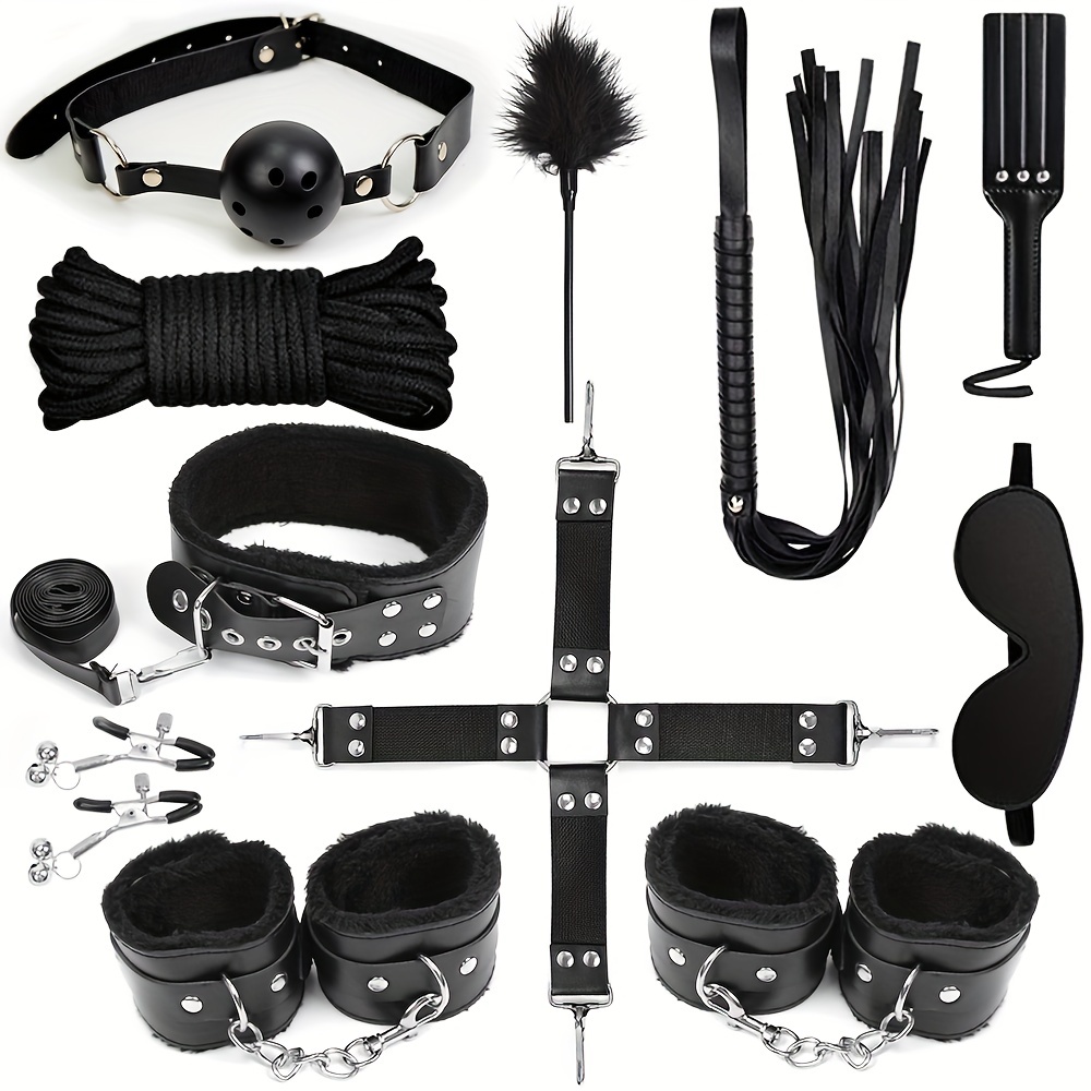 Bdsm Bondage Kit For Couples Sex Bed Straps Restraints Set - Temu