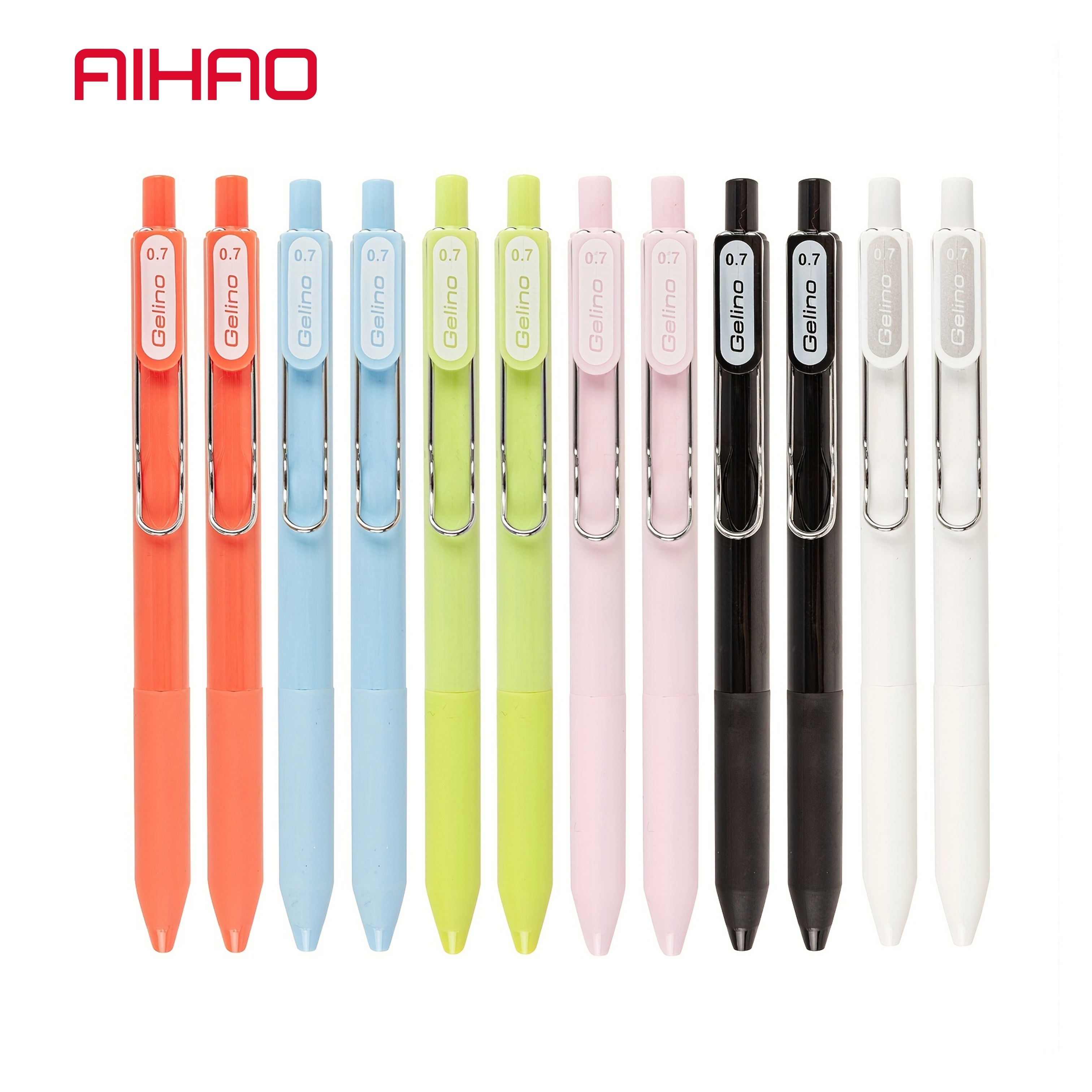 Bolígrafos de gel borrables de 14 colores, punta fina, bolígrafos  retráctiles, 7 negro/7 tintas azules, bolígrafos borrables para  planificadores y