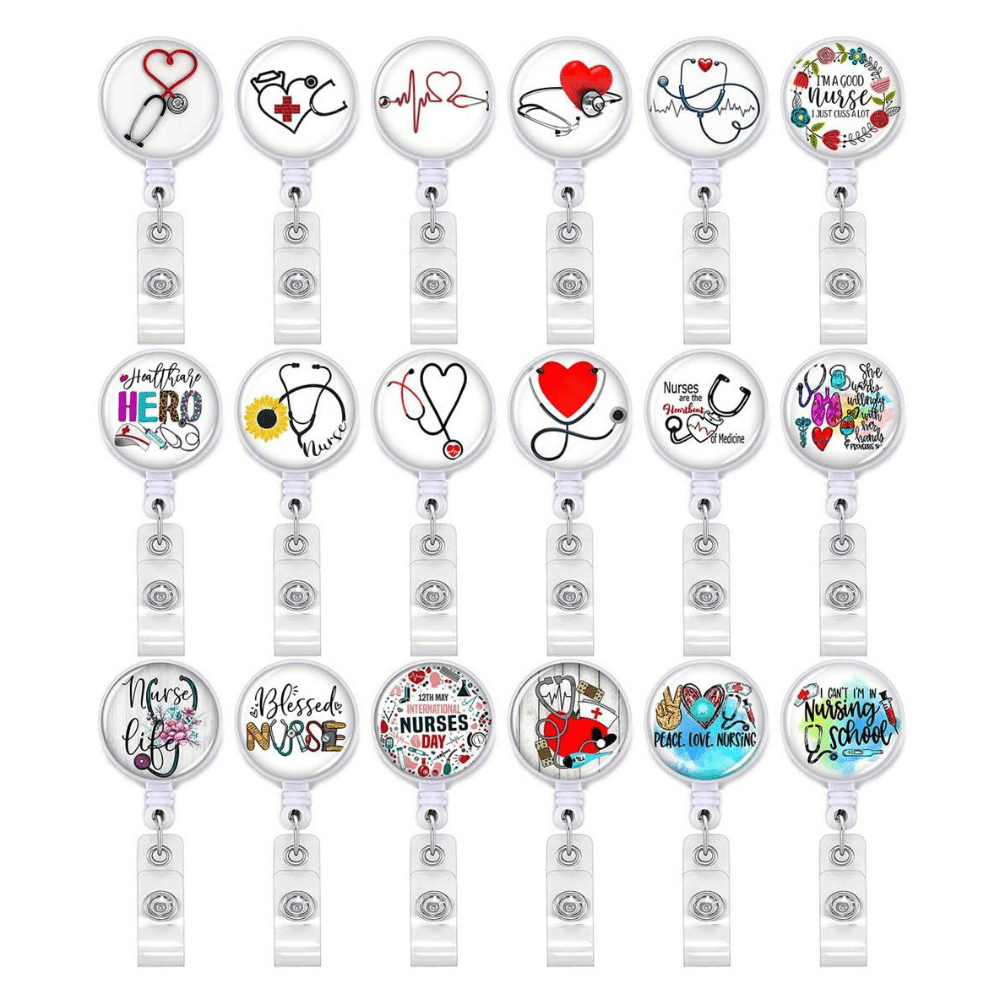 1pc Creative Retractable X-Ray Badge Reel: Perfect For Nurses, Doctors, And  Students!