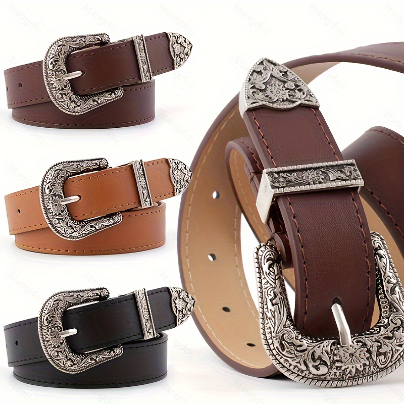Cinturón de cinturo elástica de material cuero Hebil elástica 1 pieza 50  ancho Faja de moda informal BLESIY Cinturón de la cintura para mujer