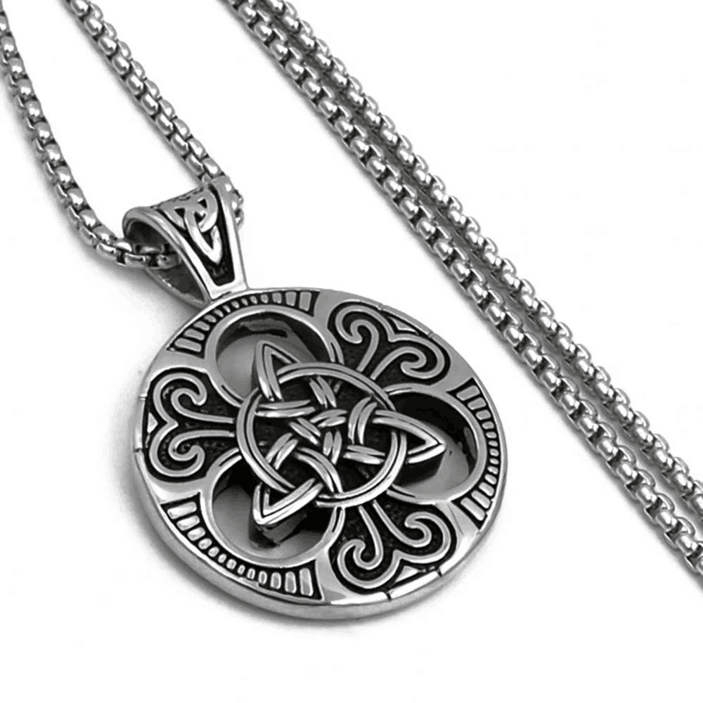 60pcs Celtic Knot Connect Charms Findings Antique Silver Irish Wiccan  Flower Good Luck Triangle Heart Love Knot Links Craft Supplies for DIY  Jewelry Necklace Bracelet Making 