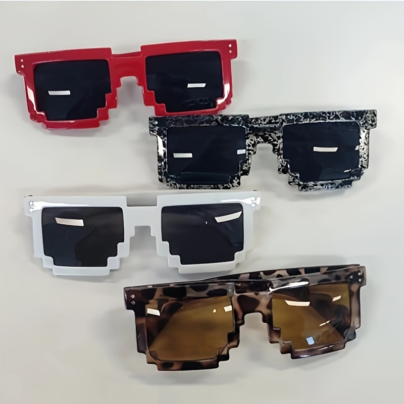 Paquete de 8 lentes de sol rectangulares retro para mujer, anteojos  cuadrados de moda para fiesta, a granel para mujeres y hombres