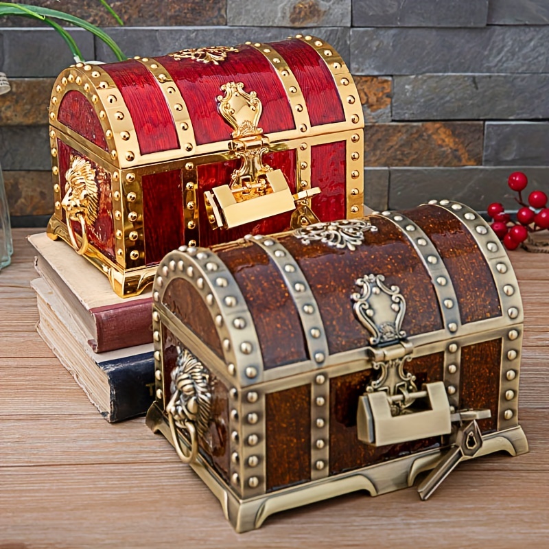 Wholesale Large Wooden Treasure Trunk Box Stash Boxes for Jewelry Storage  Cards From m.