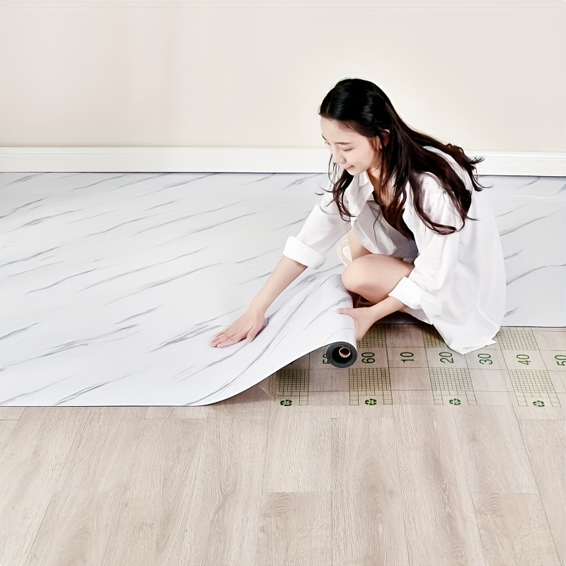 1 rotolo di adesivo per pavimenti in PVC con venature del legno,  autoadesivo, decorazione per la casa, 20 x 300 cm