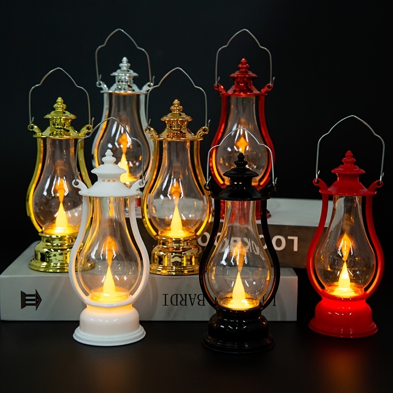 10 Led Camping Lantern String Lights Mini Kerosene Lamp For - Temu