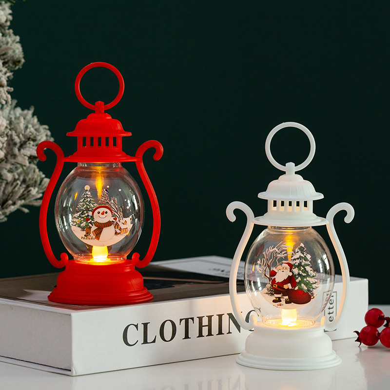 Christmas Decoration Lanterns, Santa Claus, Snowman Lantern Lights,  Decorative Lights For Indoor Outdoor, Dry Battery Powered - Temu