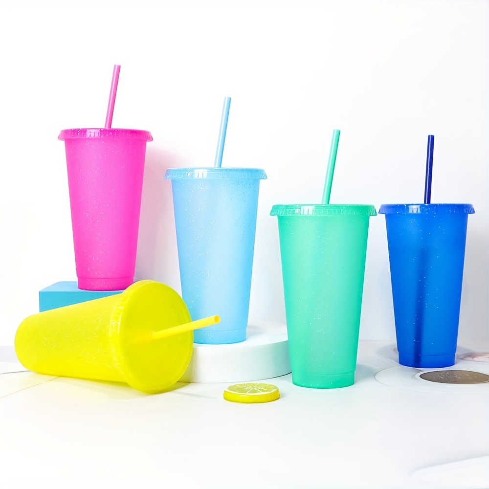 Verre en Plastique Coloré (9 Pcs) - (450 ml) Gobelet en Plastique  Réutilisable - Verre à boire pour les Fêtes, les Mariages, le Camping, la  Plage et