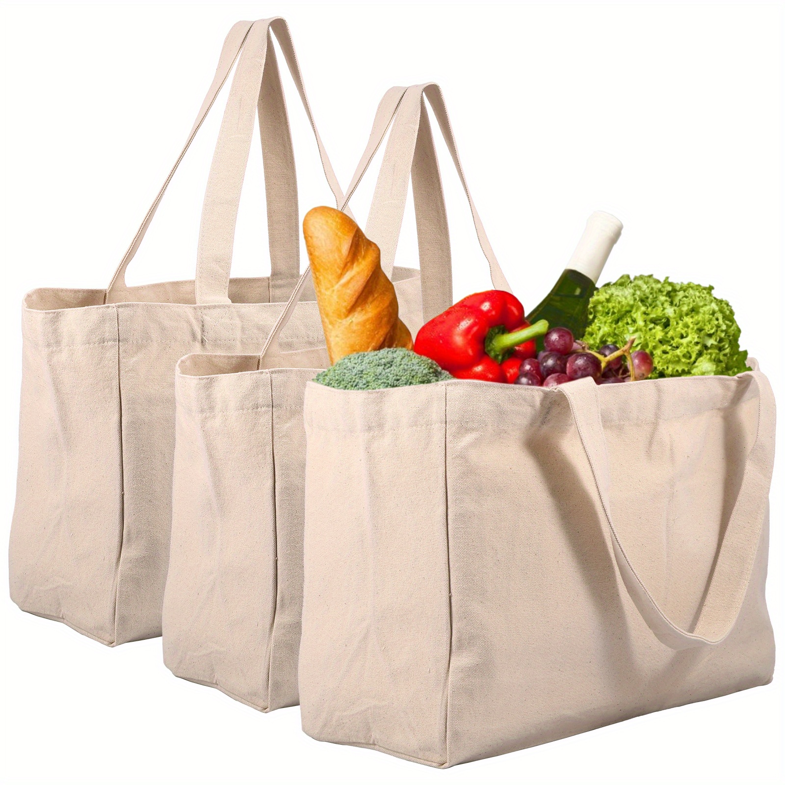 Reusable Grocery Bags Heavy Duty Reusable Shopping Bags Box - Temu