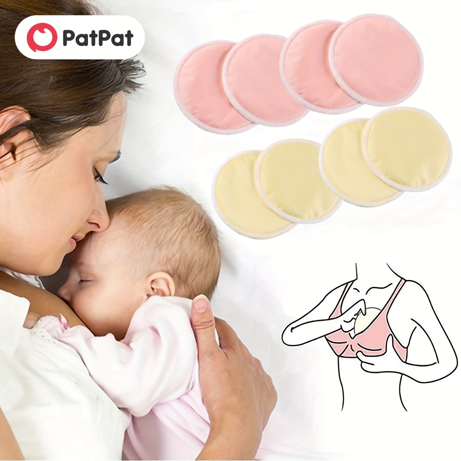 Breast Care Nursing Pad Breast Therapy Pad Breastfeeding Hot - Temu Japan