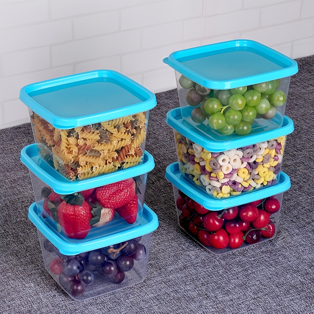 17Pcs Food Storage Container with Lids Stackable Food Storage Box Clear  Meal Prep Containers Food Grade Food Storage Bowls - AliExpress