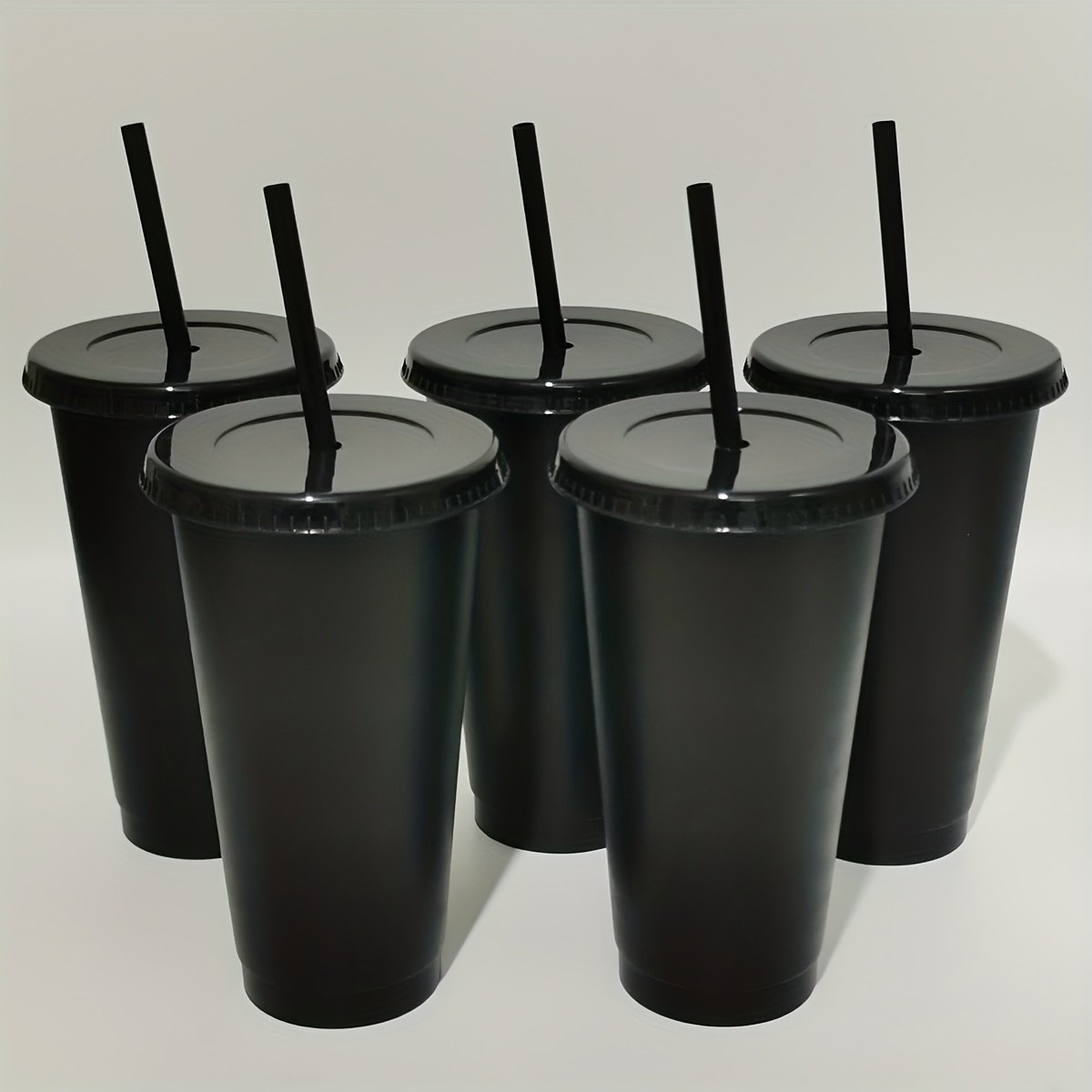 Piñata Donkey BPA-Free Plastic Cups with Lids & Straws - 12 Ct.