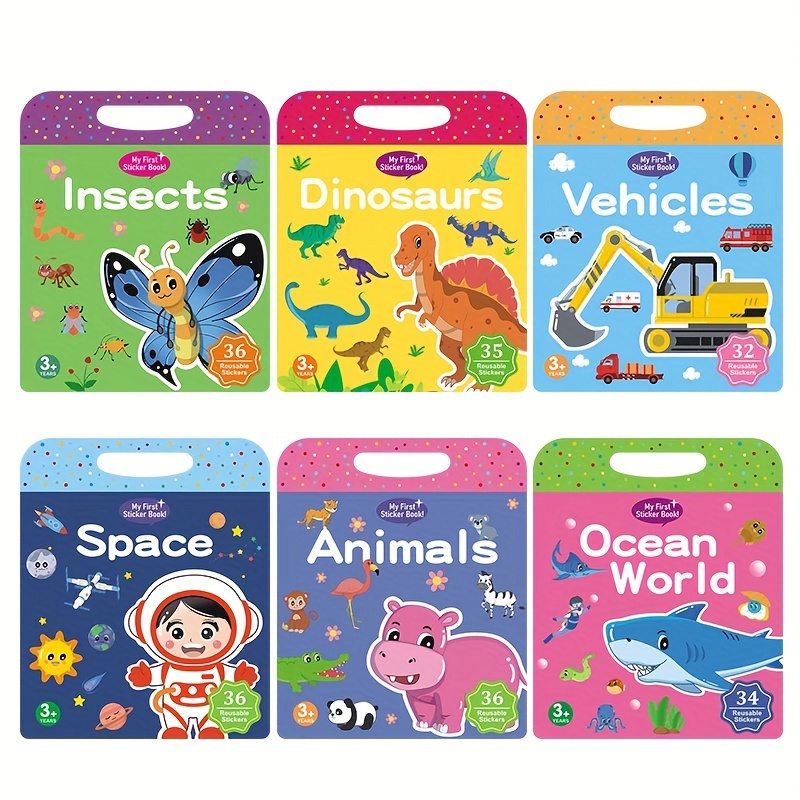  Reusable Sticker Book 100 Sheets Sticker Collecting Album  Sticker Collection Accessories Activity Sticker Album for Collecting  Stickers, Labels, A6 : Toys & Games