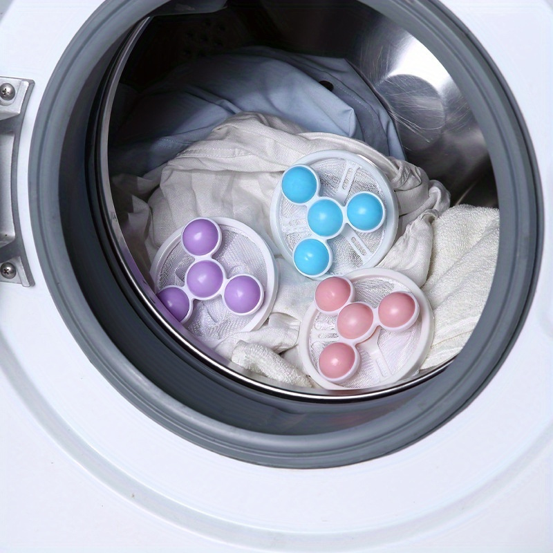 12pcs Reusable Washing Machine Floating Lint Portable Washer