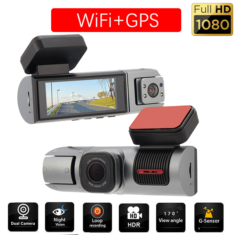 1080p Dual Camera dash Cam Cars front Inside car Camera Ir - Temu