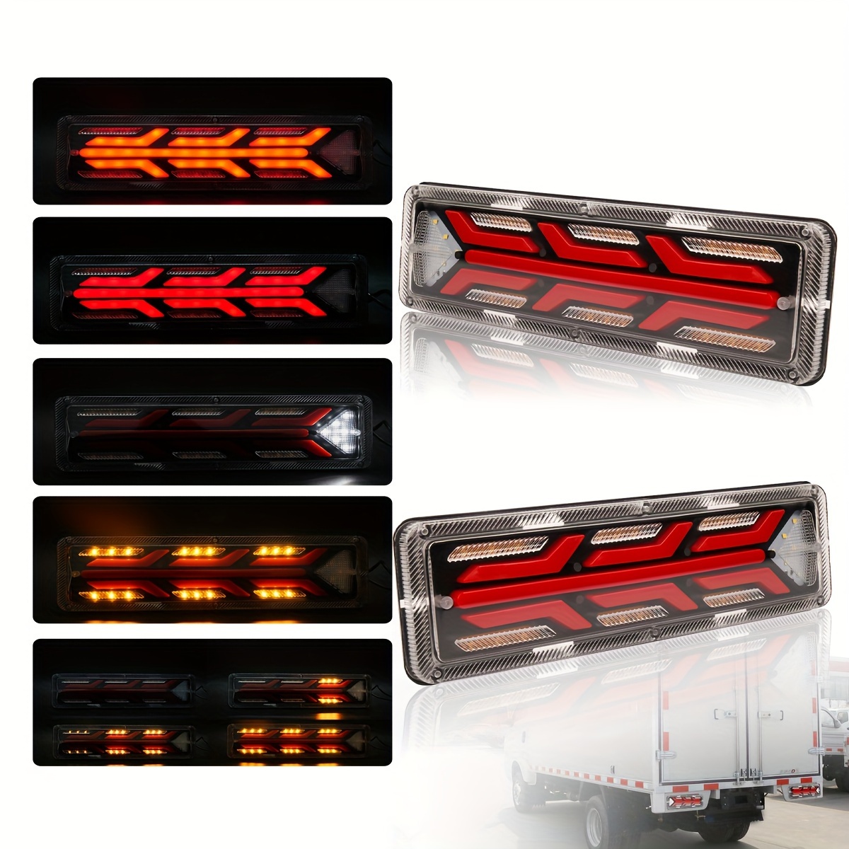 Luces de marcador laterales de 24 V, luces LED para camión de remolque, luz  LED impermeable para caravana, carga, camión semirremolque, remolque de