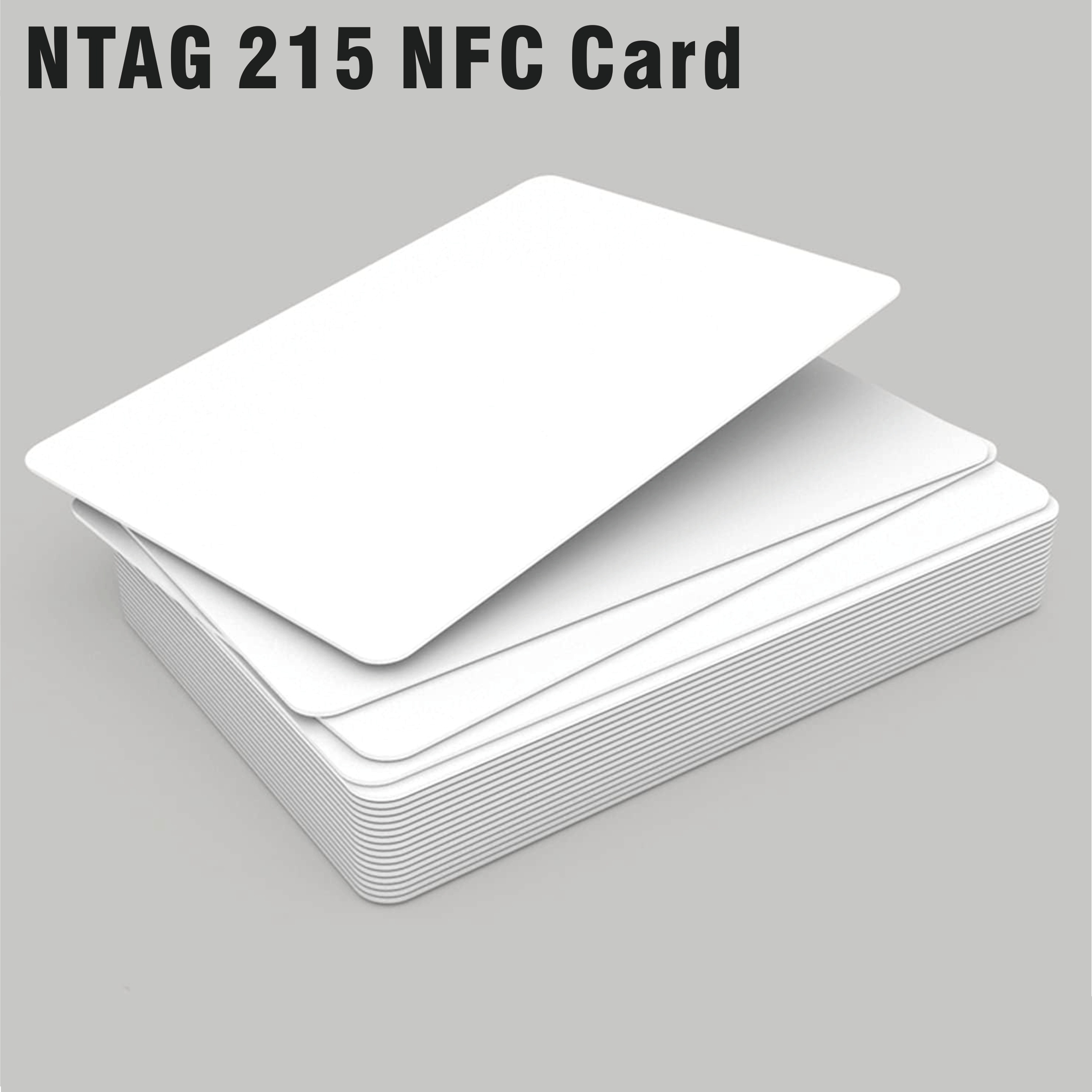 100 Pcs Tarjetas NFC en blanco 215 Tarjetas NFC 215 Etiquetas Tarjetas Nfc  regrabables 504 bytes de memoria para todas las NFC ES