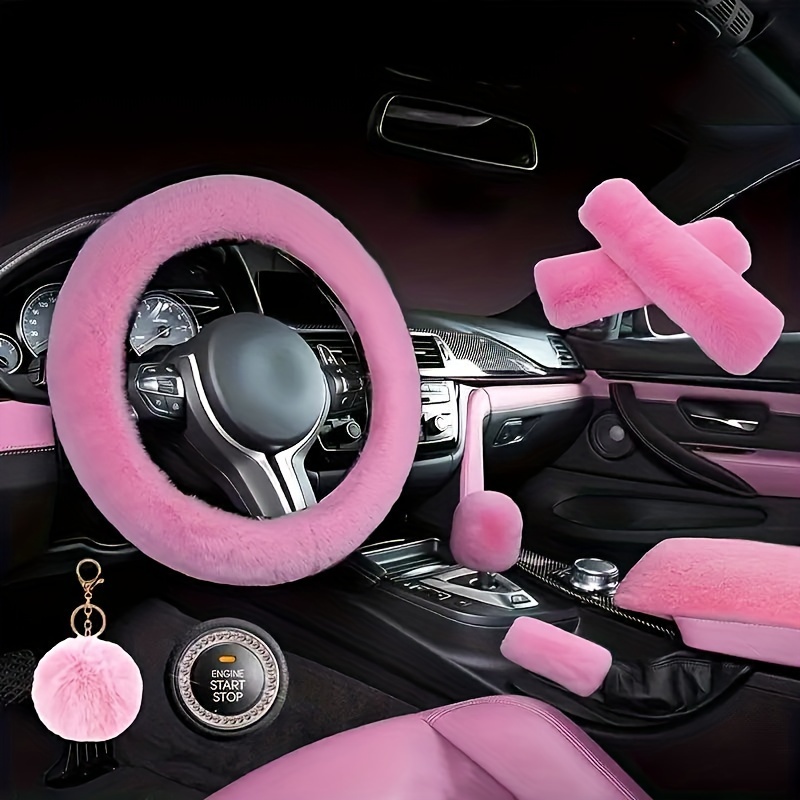 Car Steering Wheel Fluffy - Temu
