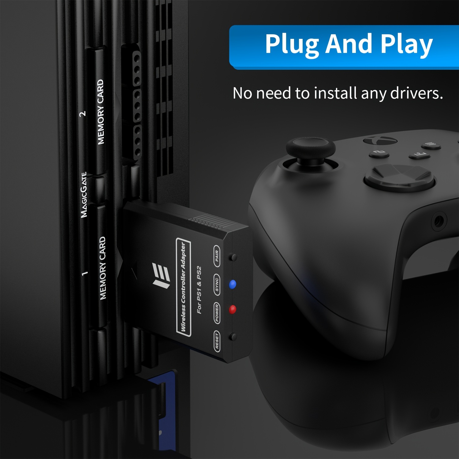 Adaptateur Manette PS2 To USB - Mi Store