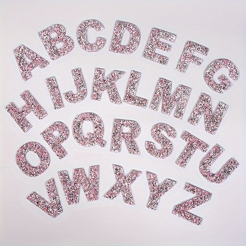  136 Pieces Rhinestone Letter Iron-on Sticker Large Glitter Bling  Alphabet Letter Sticker and Crystal Gemstone Border Sticker 34 Letters  Self-Adhesive Letter Sticker for Art Craft(Silver, Black) : Arts, Crafts &  Sewing