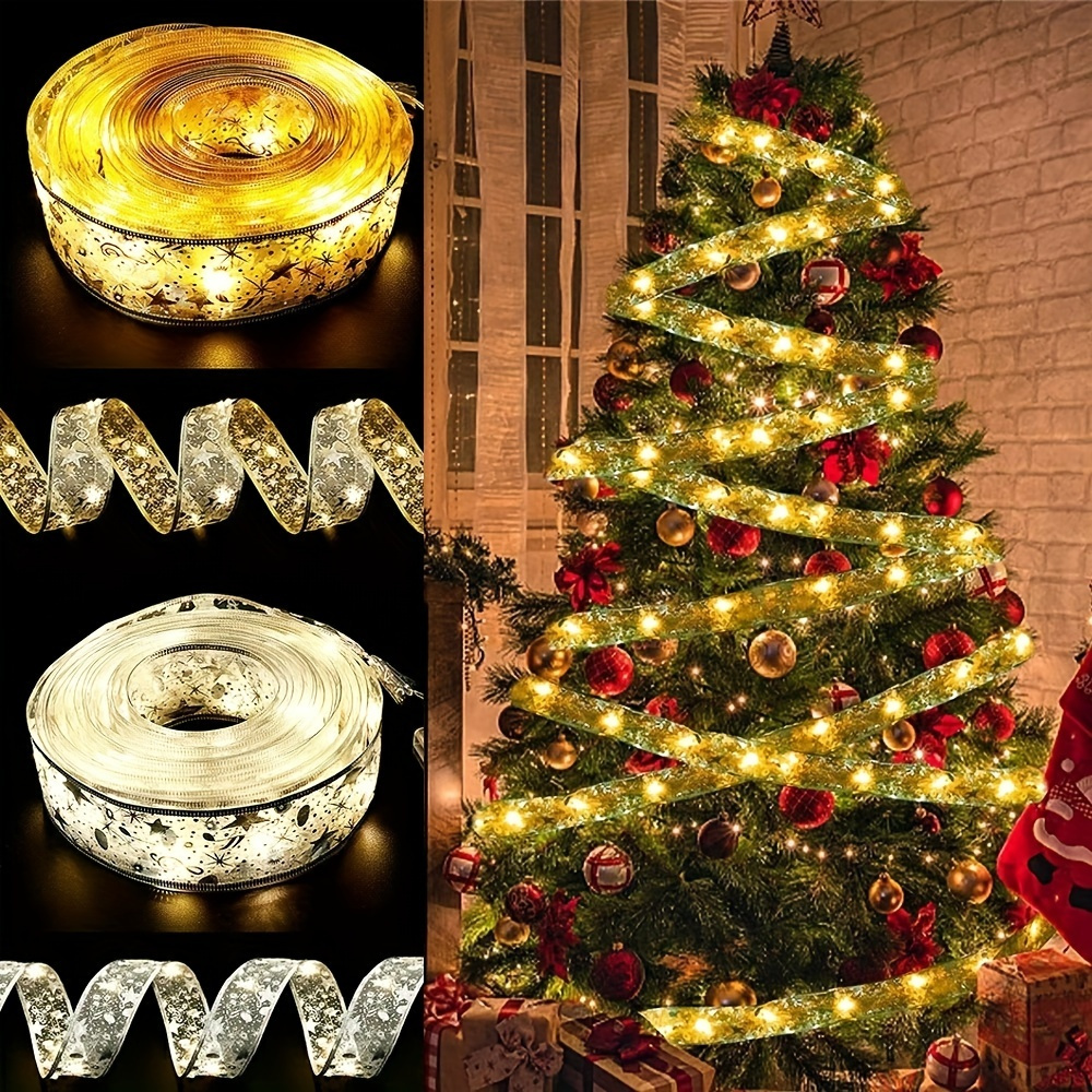 1pc 1.5m10led Christmas Atmosphere Arrangement String Lights, Santa Claus  String Lights, Warm White Light String Lights, Battery Powered (No Plug)