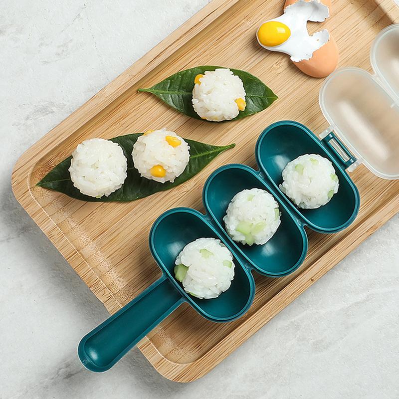 Tika 8 Pcs Sushi Making Kit DIY Sushi Mold Onigiri Mold Rice Ball Mold Maker Sushi Mold Onigiri Rice Mold DIY Tool with 1 Rice Paddle for Bento or Japanese