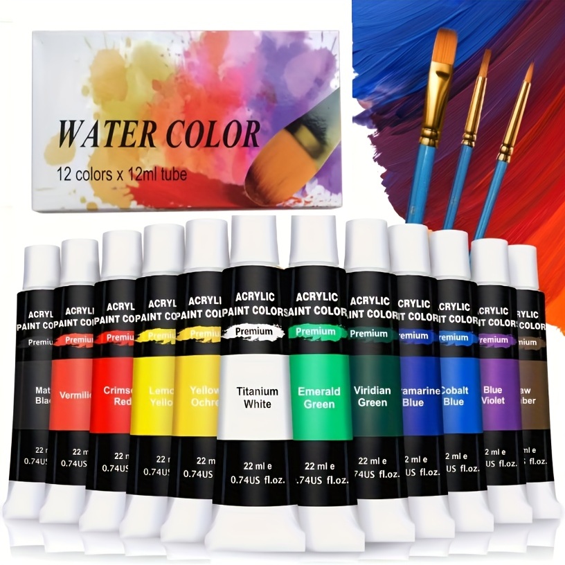 Profession 12/20/36 Colors Dope-Dyed Fiber Permanent Fabric Paint