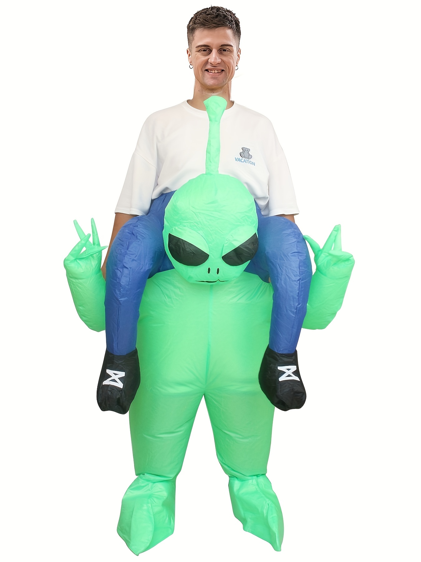 Disfraz inflable de Alien para adulto y niño, traje de Anime para fiesta de  disfraces, Halloween, Navidad, mascarada