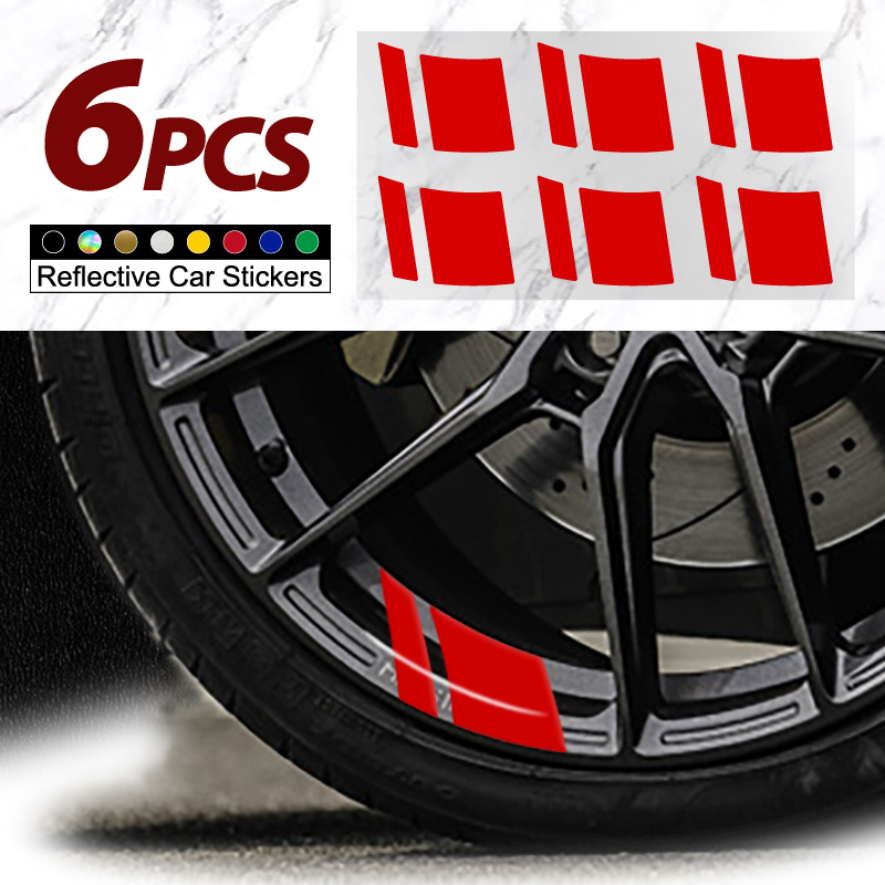 6pcs Car Brake Caliper Stickers Lettering Car Vehicle Brembo - Temu