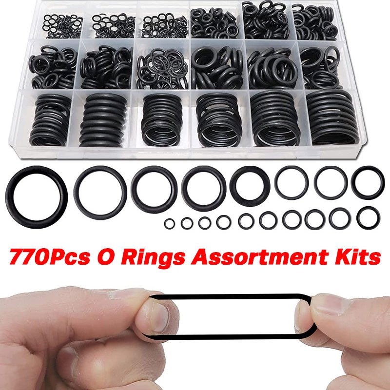 90 Pcs Metal Rubber O Ring Kit, Sealing Gasket Washer Kit, Oring Kit,  Hydraulic Oil Pipe Seal Gaskets, Metric Assorted Rubber Seals O Rings  Assortment