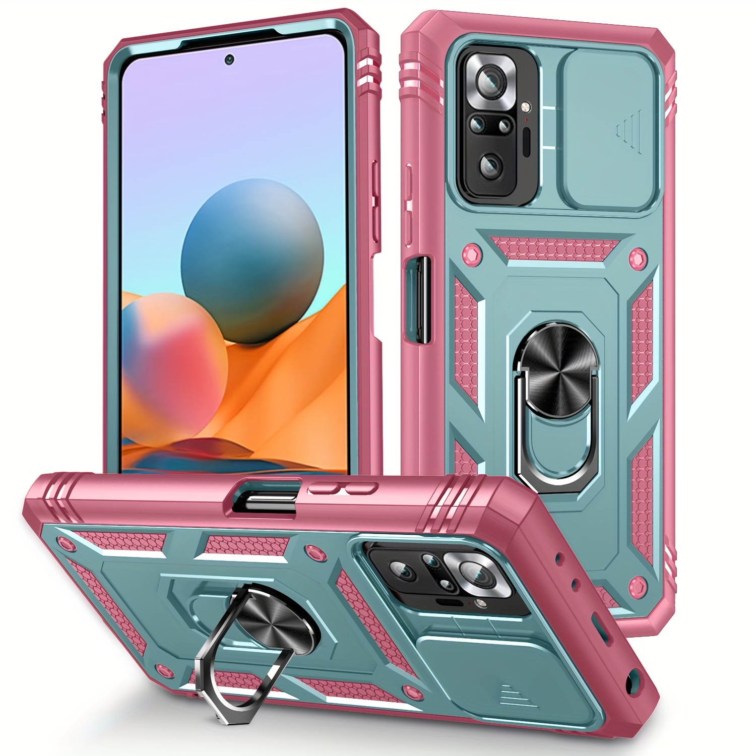  Funda de TPU para Redmi Note 12S + HD de vidrio templado,  carcasa de silicona protectora trasera – 9 dureza anti-arañazos protector  de pantalla para Redmi Note 12S (6,43 pulgadas) –