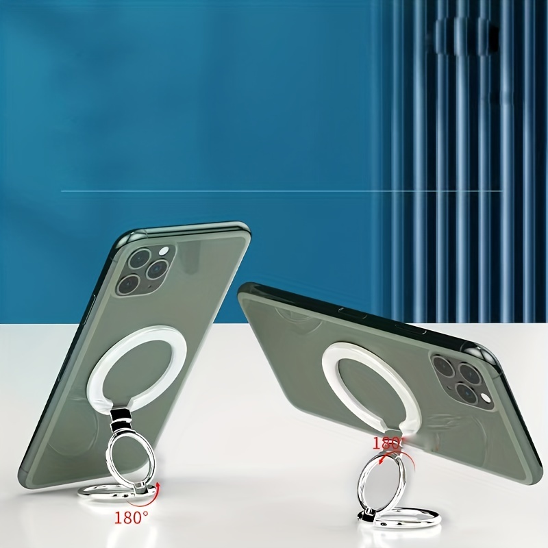  Soporte de anillo para teléfono celular, 4 piezas, soporte para  teléfono celular, soporte de anillo de rotación de 360 grados, Popsockets  transparentes con anillo de dedo, soporte para iPad para funda