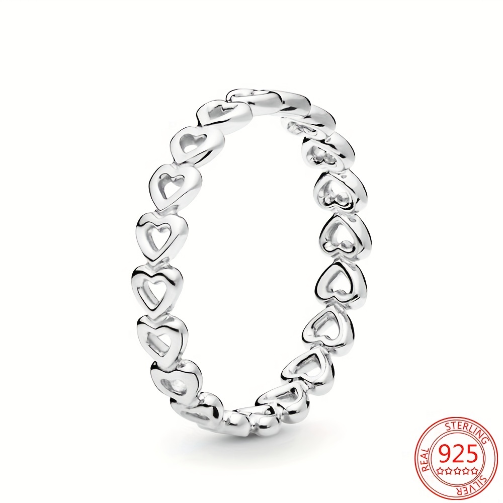 Anillo de plata 925 corte redondo zafiro blanco anillos de boda para mujer  6-10