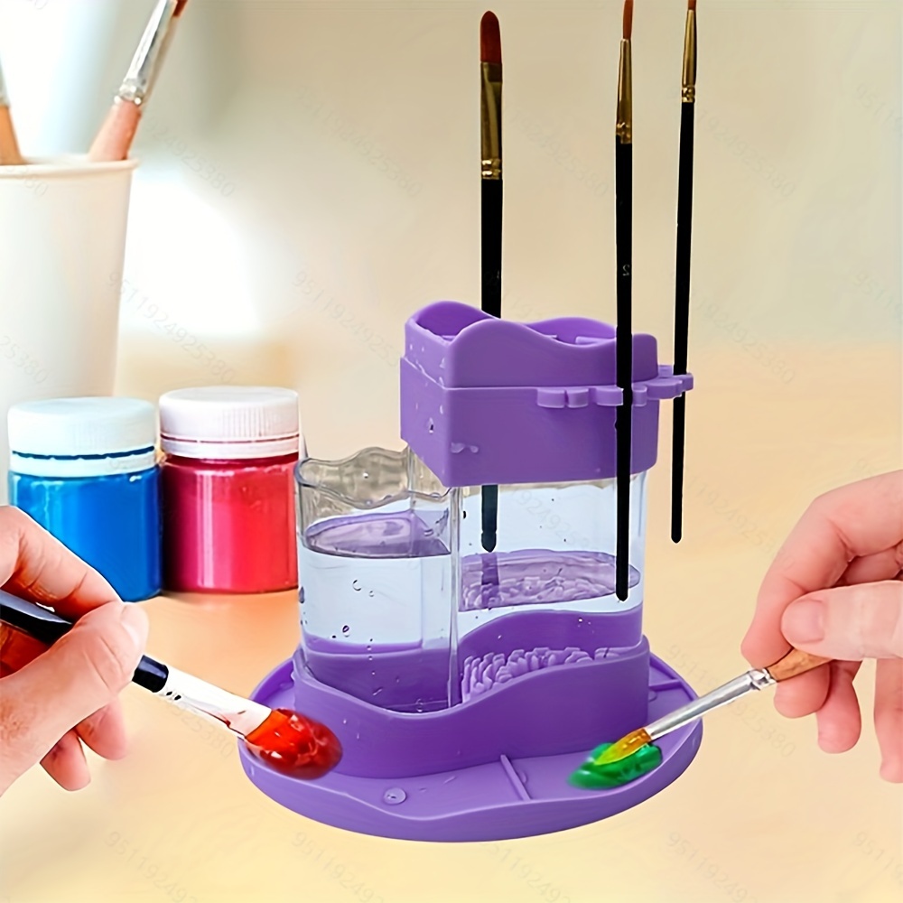 Paint Brush Cleaner, Paint Brush Rinser, Water Cycle Rinser, Unique Rinsing  Water Brush Cleaning Machine, Watercolor and Water-Based Paints, Art