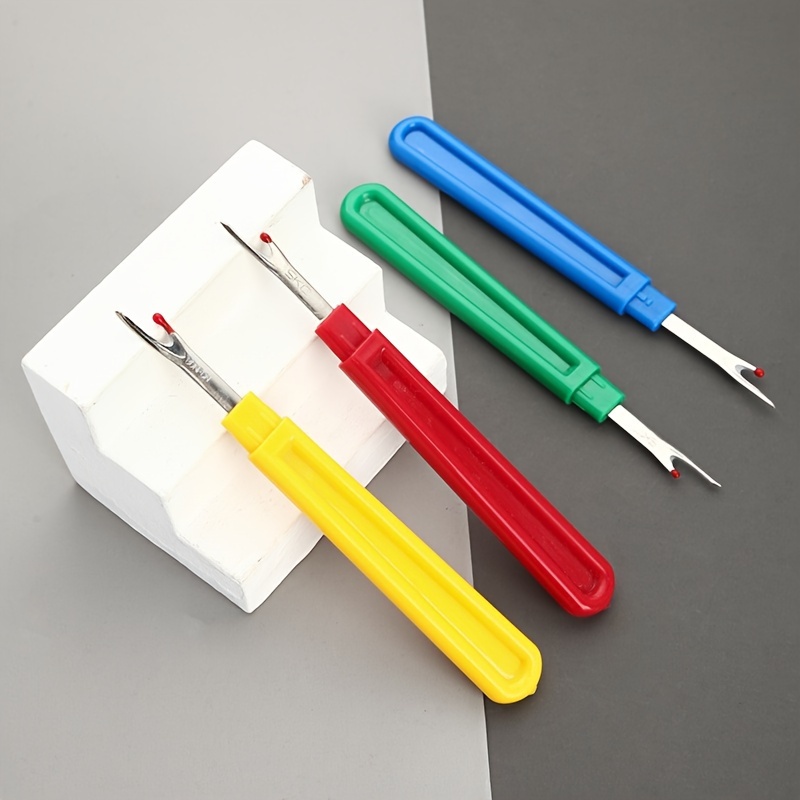 Pack of 4 Seam Ripper Scissors Stainless Steel Stitch Rippers Cross-stitch  Tools Unpicker Set Sewing Accessories Embroidery Kit 