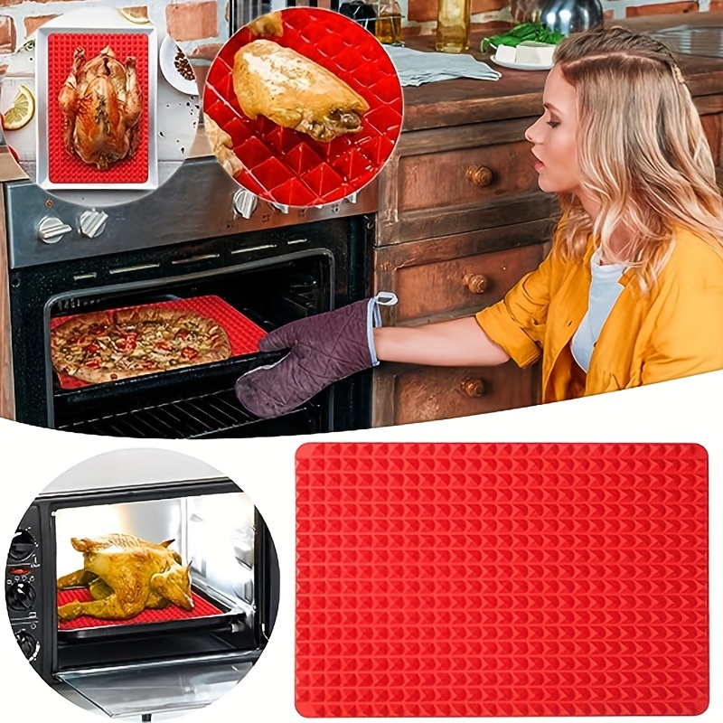 Oven Mat Baking Pan Silicone Protective Pad For Gas Baking - Temu